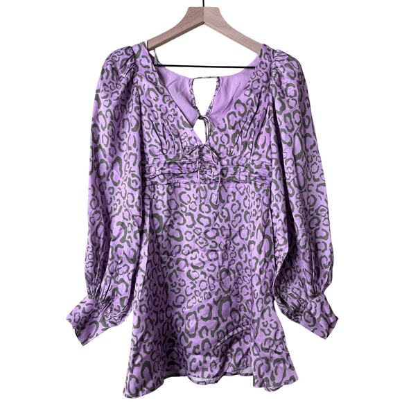 NWT -For Love & Lemons - June Mini Dress - Purple - Picture 4 of 11
